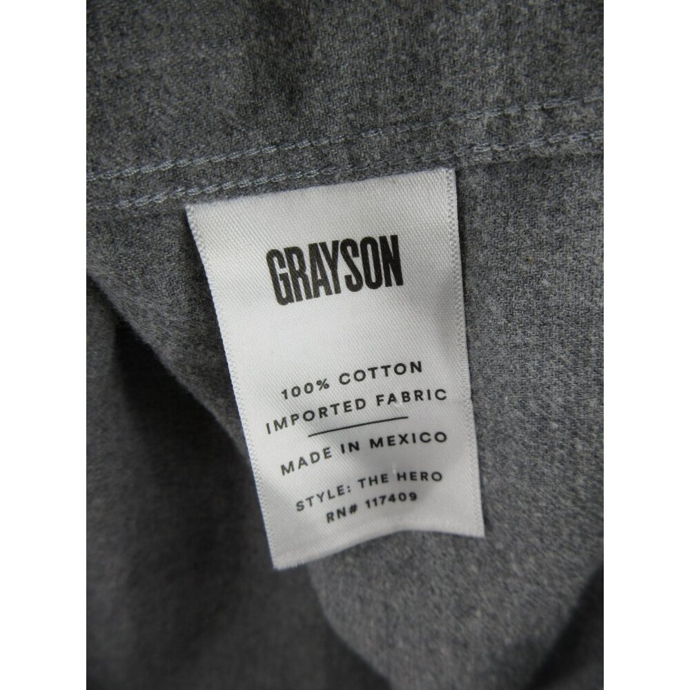 Grayson Frank Eileen Top 3 The Hero Flannel Shirt Hi Low Medium - Picture 10 of 11